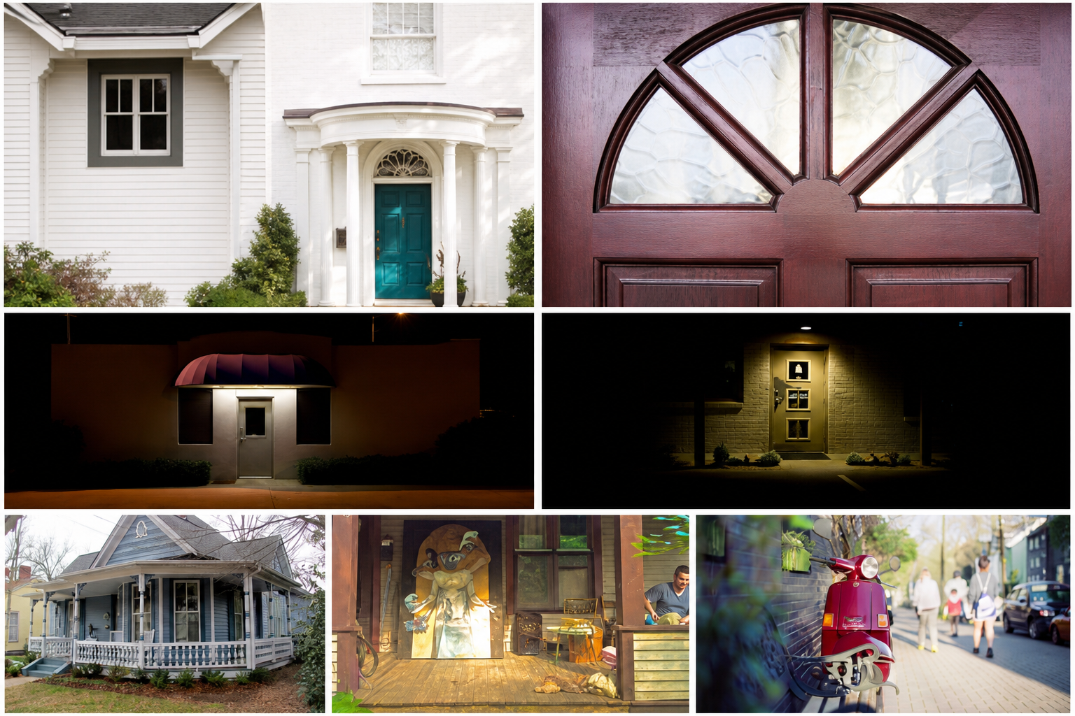 front door colors for white houses