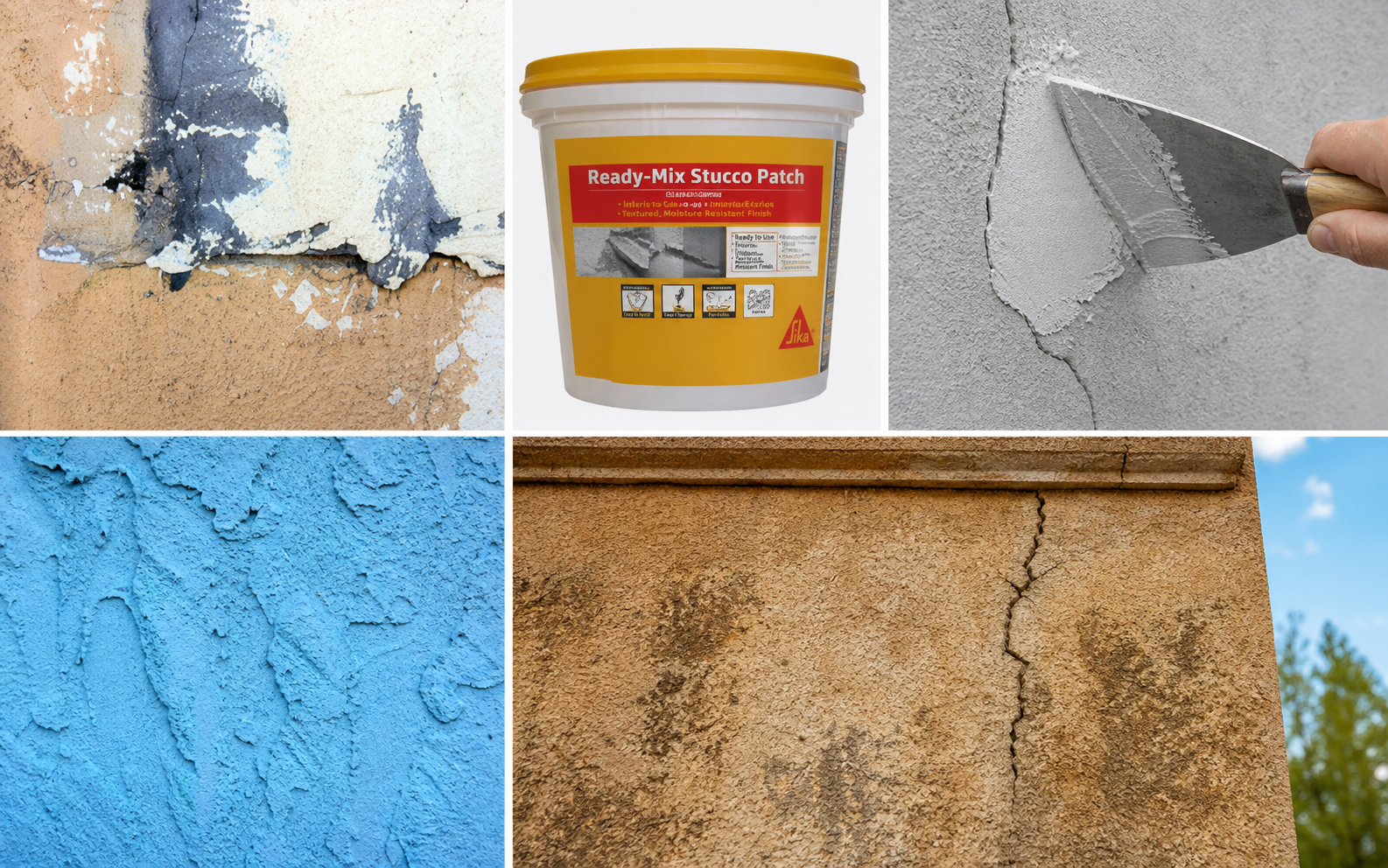 how to repair cracked exterior stucco