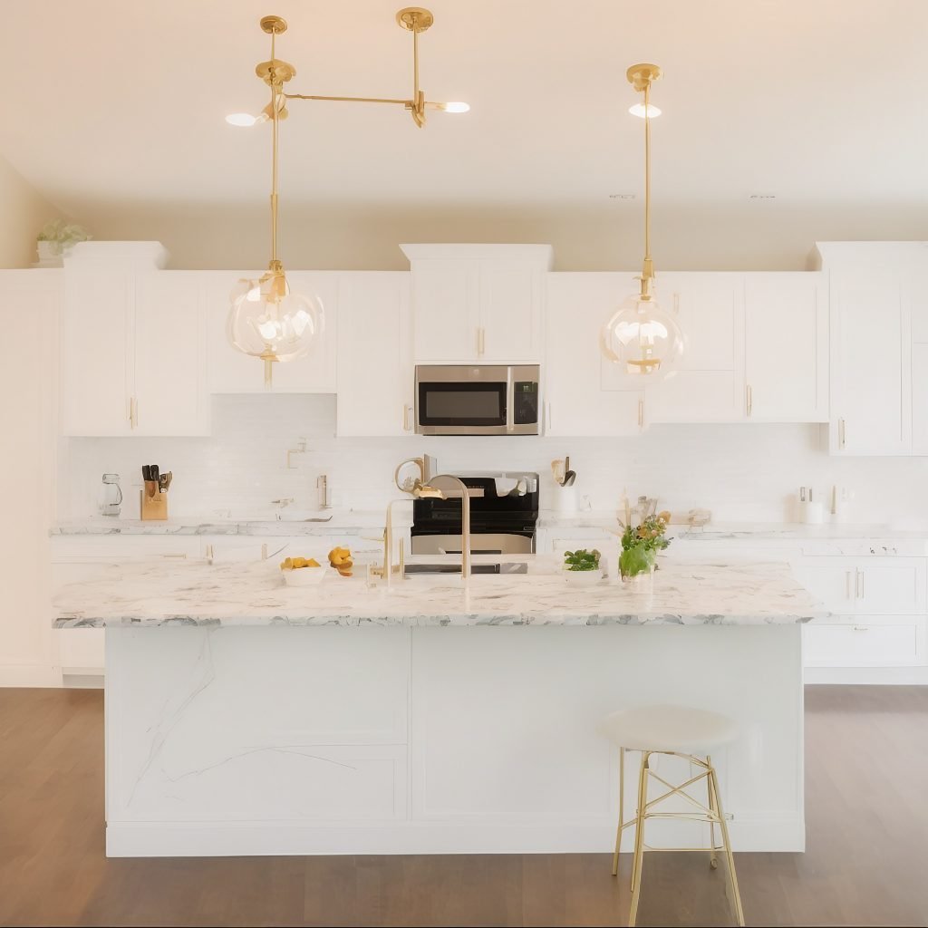 White and Gold Kitchen Ideas - Architecture Adrenaline