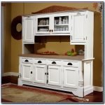 white kitchen hutch