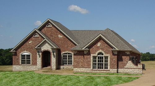 Brick House With Stone Accents