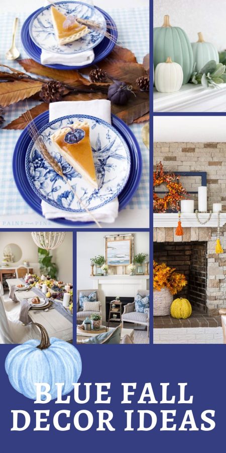 Blue Fall Decor