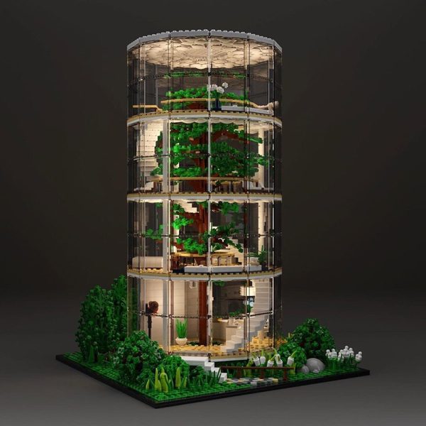 Creative Architecture Street View Series Glass Tree House Forest