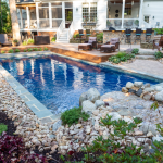 Landscaping Around Pool With Rocks