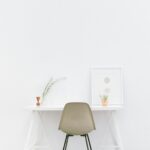 Minimalist white table
