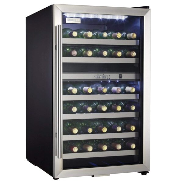 Danby DWC114BLSDD 38 Bottle Dual Zone Stainless