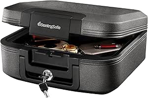 Fire Safe Chest, 0.28 cu ft, Gray