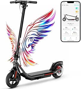 TST Electric Scooter for Adults, Up to 19 MPH and 20/30 Miles Long-Range, 500W Peak Motor Foldable E Scooter, 10
