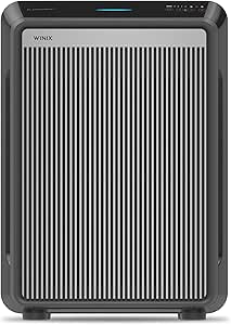Winix 9800 4-Stage True Hepa Air Purifier with WiFi and PlasmaWave, 500 Sq Ft,Black,Large