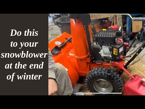 steps to drain snowblower gas