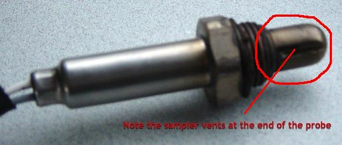 close-up of Audi Lambda sensor for Bank 1 Sensor 2 location