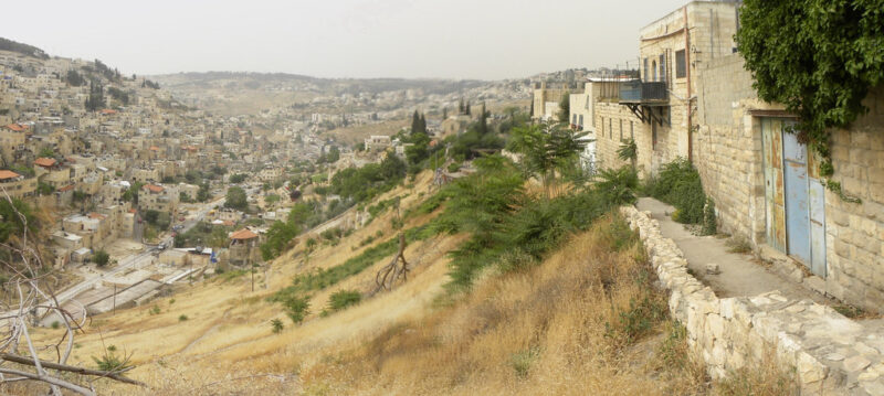 Panorama of Jerusalem's Eastern Hill and the Kidron Valley