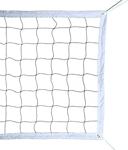 Professional Volleyball Net Outdoor with Aircraft Steel Cable, Heavy Duty Volleyball Net for Backyard, 32x3FT Portable Volleyball Net for Pool Schoolyard Beach, Badminton/Pro Volleyball Net Set
