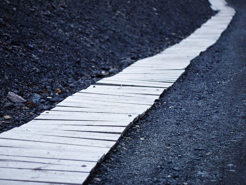 Minimalism Pathway Cemetery Theme