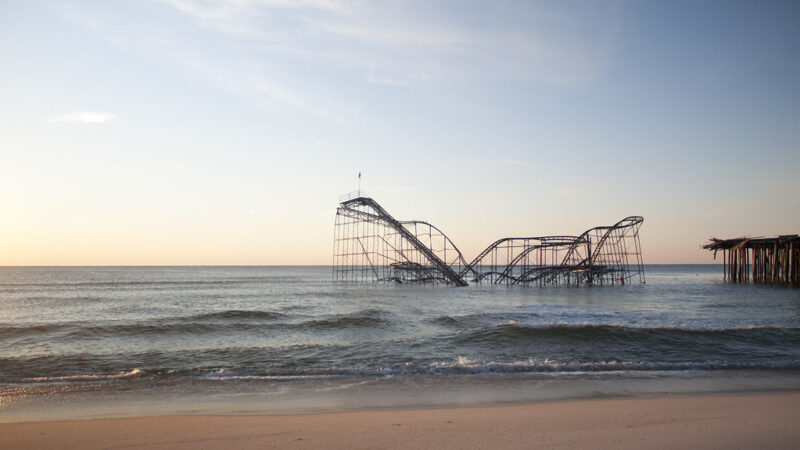 Seaside Heights Roller Coaster near Jersey Shore House