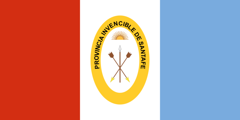Flag of Santa Fe province in Argentina Wildfire filming location