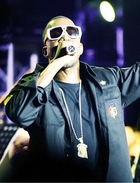 Kanye West on stage performance