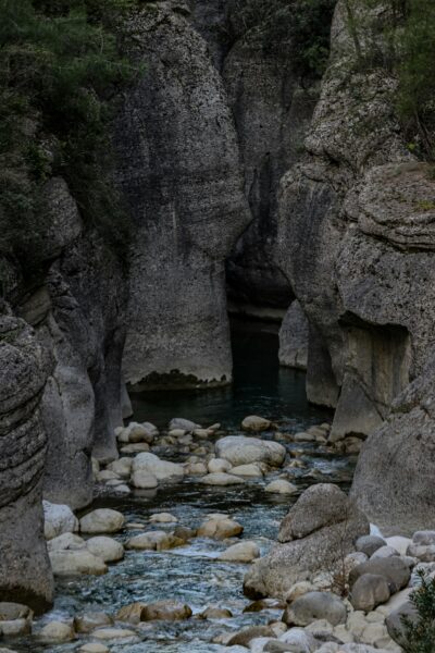 Explore the rugged beauty of a natural gorge in Antalya's dramatic landscape.