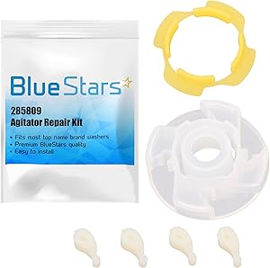 BlueStars Ultra Durable 285809 Washer Short Cam Agitator Repair Kit - Compatible with Whirlpool & Maytag Washers - Replaces 3951650 3951682 AP3094543 PS334648