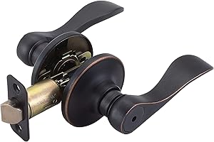 Design House 700534 Springdale Privacy Bed and Bath Door Lever Oil Rubbed Bronze