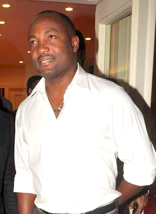 Brian Lara at 2012 Mumbai Marathon pre bash