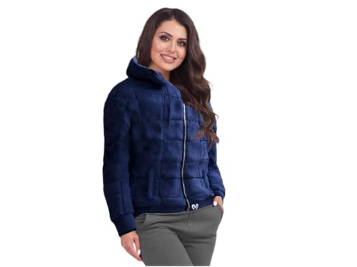 Calmier 10 Lb Sensory Weighted Hoodie – Ultra-Plush Anxiety Relief Clothing for Adults and Teens – Soft, Cozy, and Washable (Blue)
