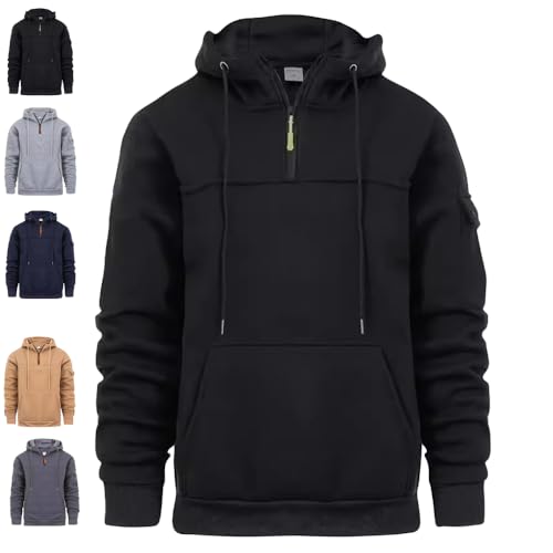 Anxiety Relief Weighted Hoodie - Comfort and Style for Men and Women (Black, X-Large)