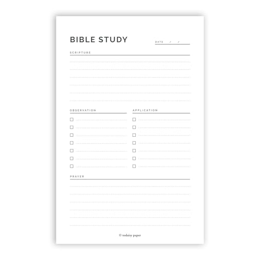 Todaisy Paper Bible Study Notepad