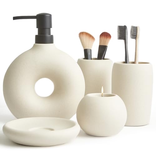 Terramoza Ceramic Bathroom Accessory Set