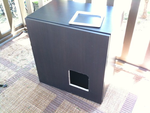Customized IKEA Besta unit showcasing a unique design.