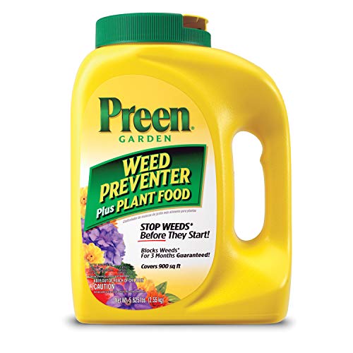 Preen Garden Weed Preventer Plus Plant Food - 5.625 lb. Bottle - Covers 900 sq. ft.