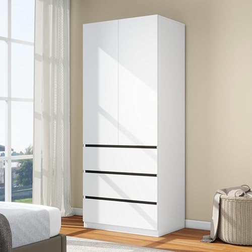 LABROSKIA Wooden Wardrobe Closet