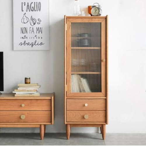 Vadisun Cherry Wood Storage Cabinet