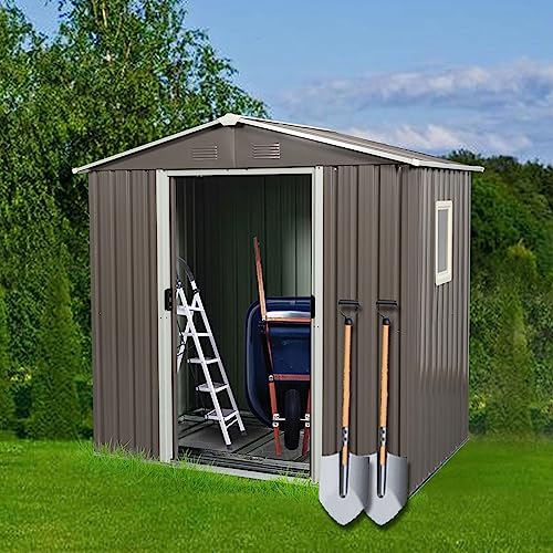WIIS' IDEA 6 x 5FT Outdoor Storage Shed