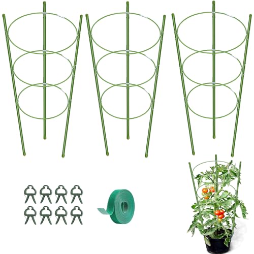 KLS 3 Pack Tomato Cage for Pots Plant Support
