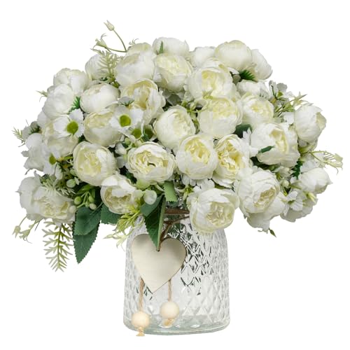 DuHouse 6 Packs Peonies Artificial Flowers