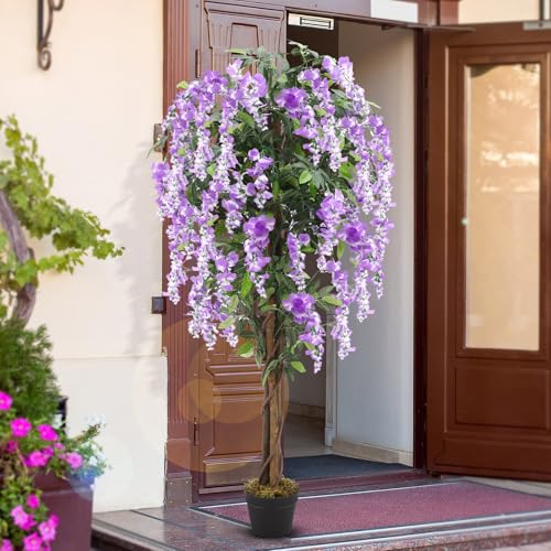 Thiccywoov 1 Pack 5ft Artificial Wisteria Tree