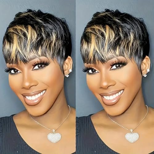 SAEIALL Short Pixie Cut Wig