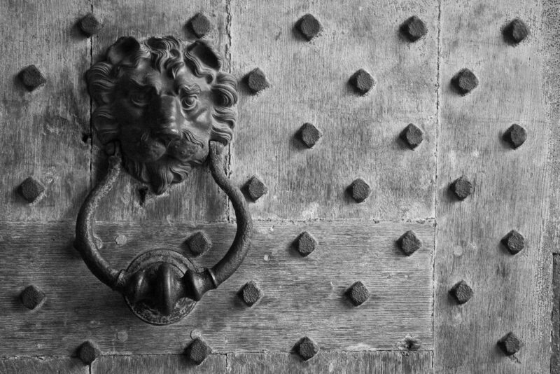 Beware Of Dog (Leeds Castle Door Detail), Kent.