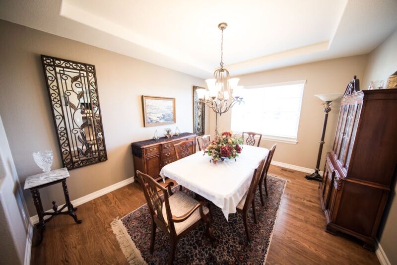 Rug Size For Dining Table photo