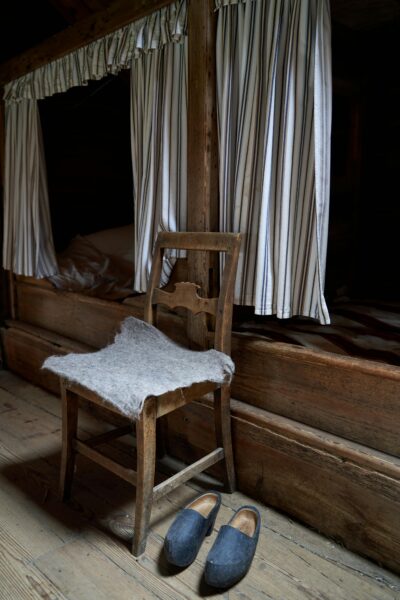 Antique Furniture in a Historical Home at Fredriksdal Open-Air Museum, Helsingborg, Sweden