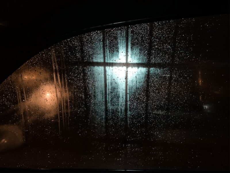 Clear glass panel