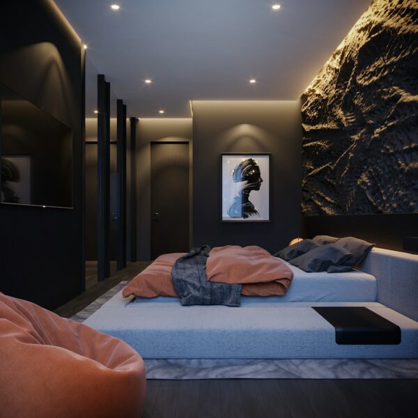 black bedroom ideas interior photo