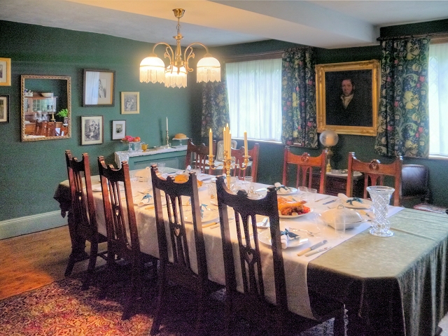 Victorian Drawing Room at Clayton Hall with period decor.