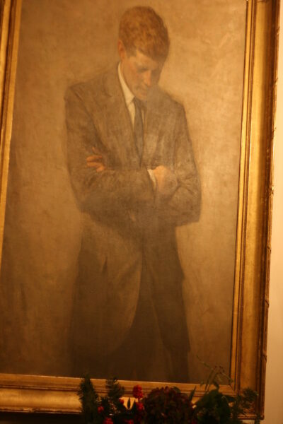 John F Kennedy Painting at White House.