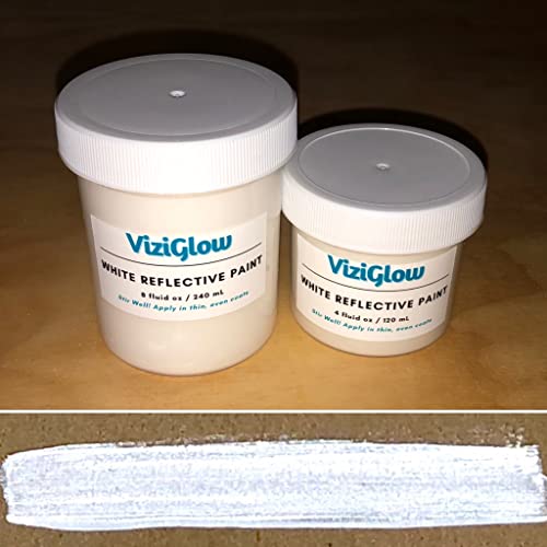 High-visibility White Reflective Paint