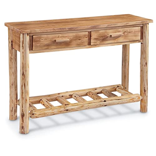 Castlecreek Log Sofa Table, Console Tables for Entryway