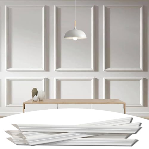 Lunghaa 6-Frame Premade Accent Wall Molding Kit