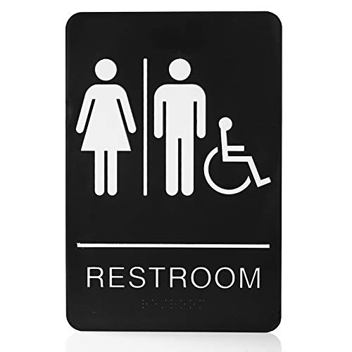 Bebarley Self-Stick ADA Braille Sign