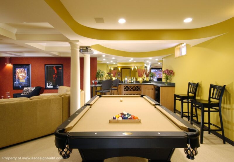Interior Design Ideas for a Finished Basement.